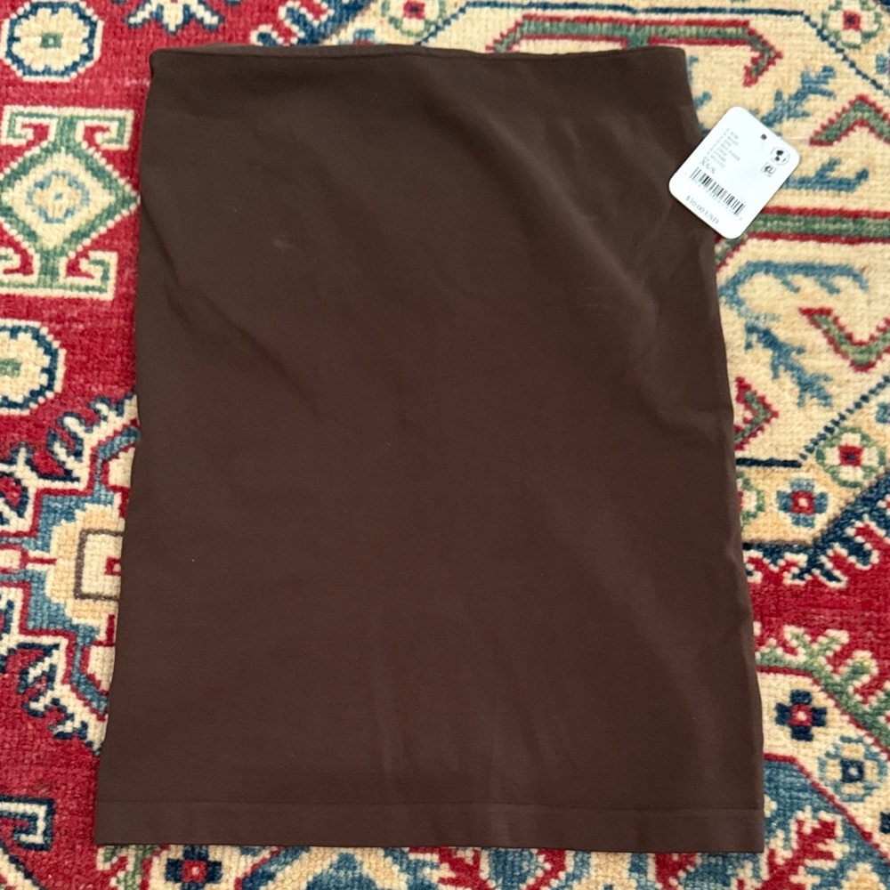 Free people chocolate tube top new with tags xs/s
